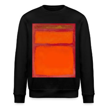 Style artistique Rothko en couleurs numériques - Sweat bio ROLLER Stanley/Stella Unisexe - noir - Devant - Nik (191cm)