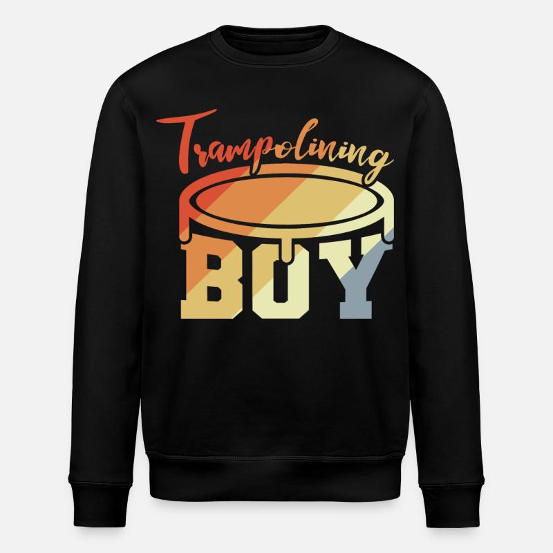 Trampolin Junge - Stanley/Stella Unisex Bio-Sweatshirt ROLLER - Schwarz