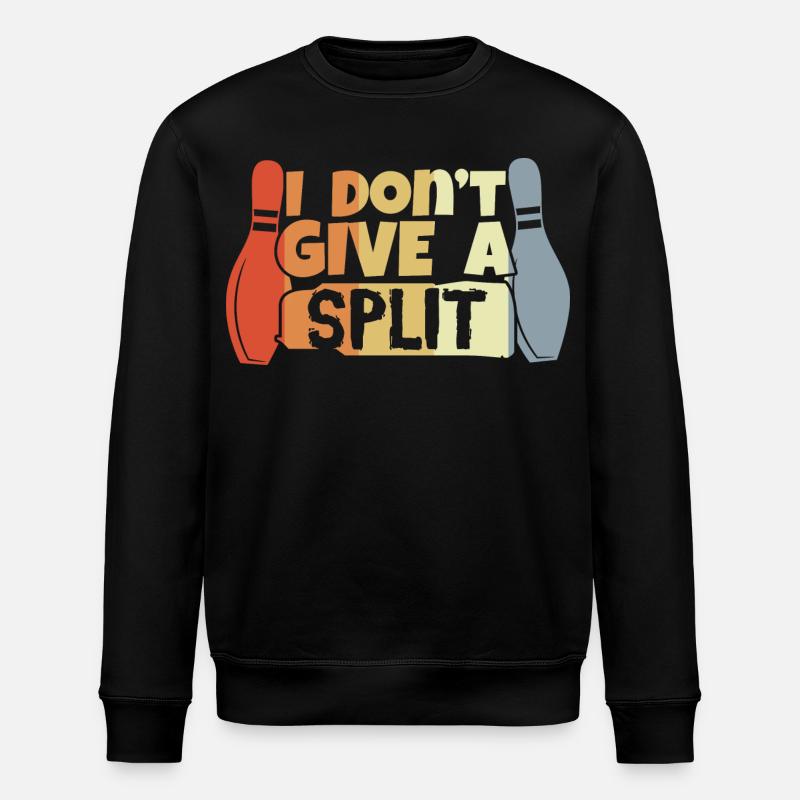 Bowling Spruch - Stanley/Stella Unisex Bio-Sweatshirt ROLLER - Schwarz