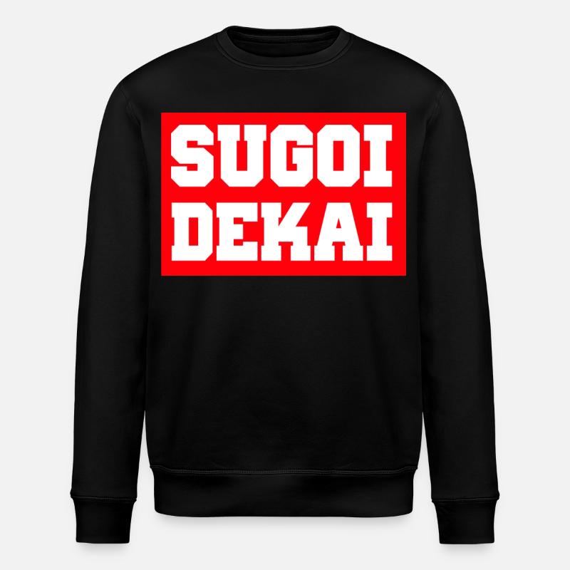 Sugoi Dekai - Sweat bio ROLLER Stanley/Stella Unisexe - noir