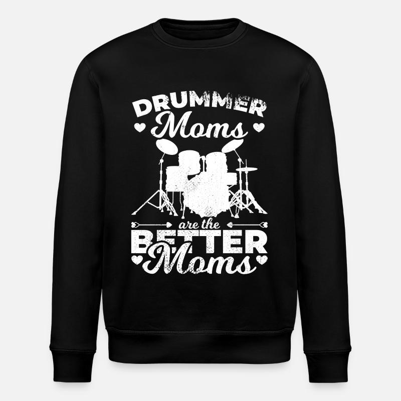 Schlagzeuger Mutter - Stanley/Stella Unisex Bio-Sweatshirt ROLLER - Schwarz