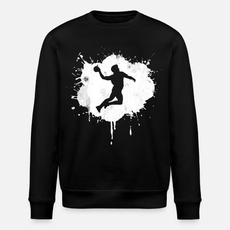 Lustiger Handballer - Stanley/Stella Unisex Bio-Sweatshirt ROLLER - Schwarz