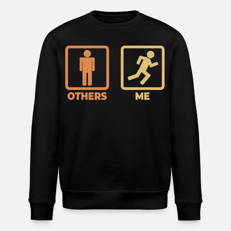 Figurines de bâton de coureur - Sweat bio ROLLER Stanley/Stella Unisexe - noir