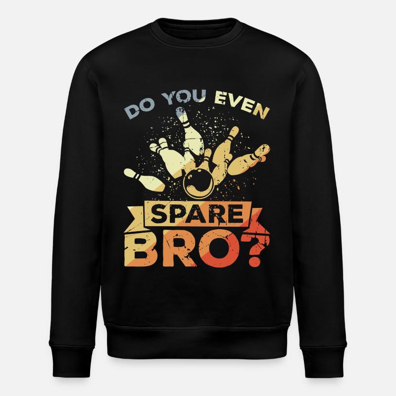 Bowler Spruch - Stanley/Stella Unisex Bio-Sweatshirt ROLLER - Schwarz