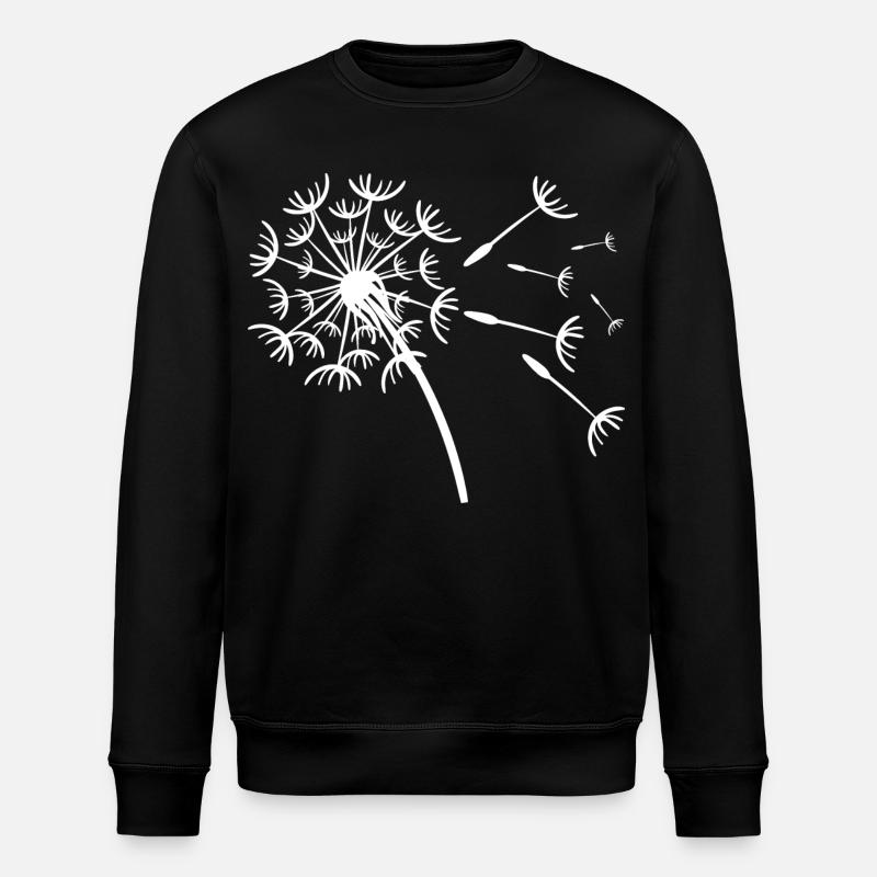 Design ludique de pissenlit - Sweat bio ROLLER Stanley/Stella Unisexe - noir