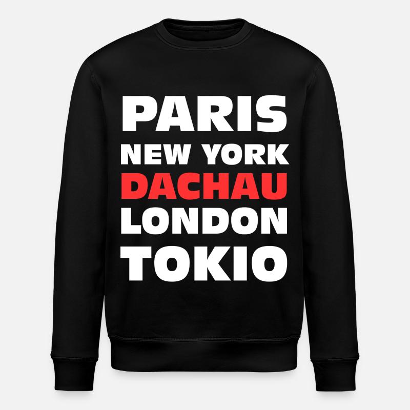 Dachau Geschenk - Stanley/Stella Unisex Bio-Sweatshirt ROLLER - Schwarz