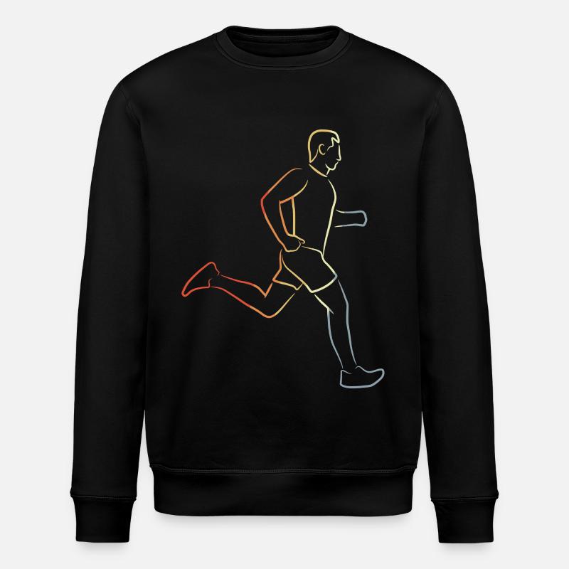 Drôle de coureur garçon - Sweat bio ROLLER Stanley/Stella Unisexe - noir