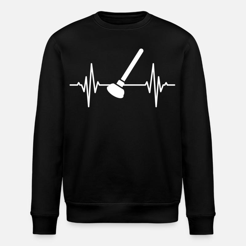 Pümpel Heartline ECG - Sweat bio ROLLER Stanley/Stella Unisexe - noir
