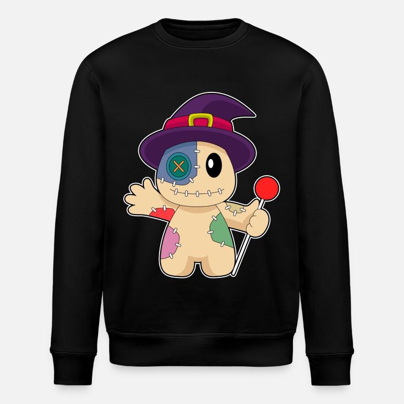 Poupée vaudou Halloween - Sweat bio ROLLER Stanley/Stella Unisexe - noir