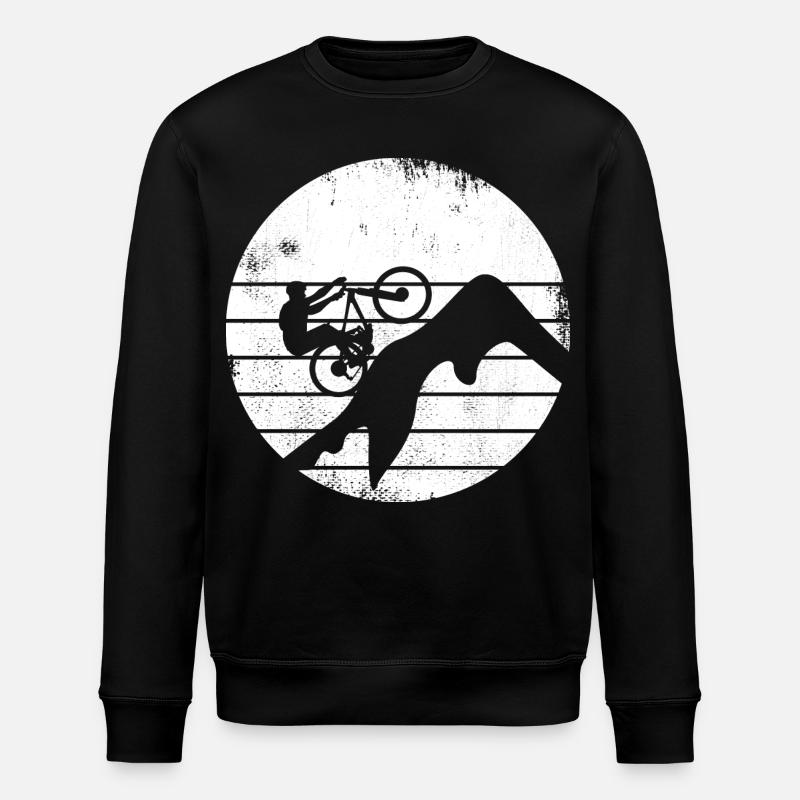 Mountainbiker - Stanley/Stella Unisex Bio-Sweatshirt ROLLER - Schwarz
