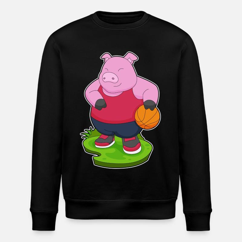 Cochon Basketteur Basketteur - Sweat bio ROLLER Stanley/Stella Unisexe - noir