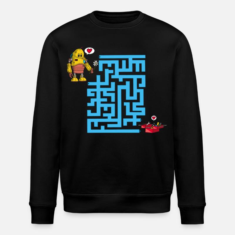 Le labyrinthe des amoureux - Sweat bio ROLLER Stanley/Stella Unisexe - noir