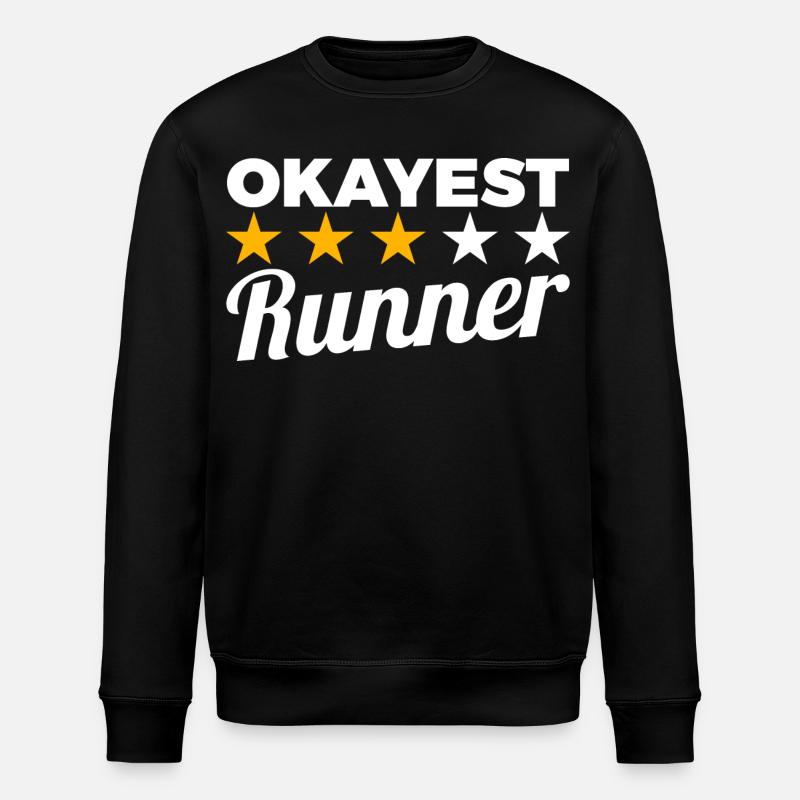 Durchschnittlicher Läufer - Stanley/Stella Unisex Bio-Sweatshirt ROLLER - Schwarz