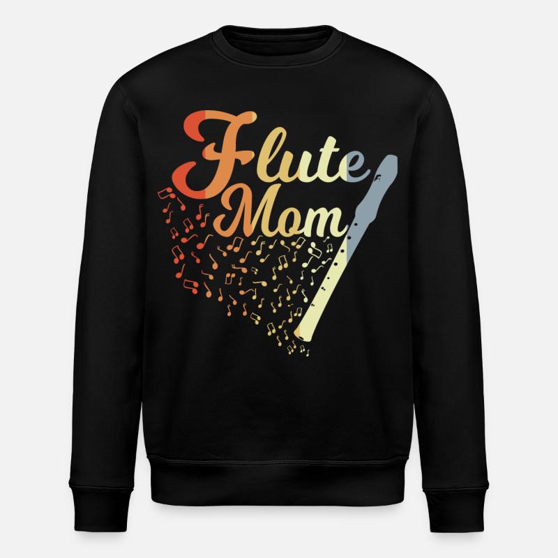 Mère flûte - Sweat bio ROLLER Stanley/Stella Unisexe - noir