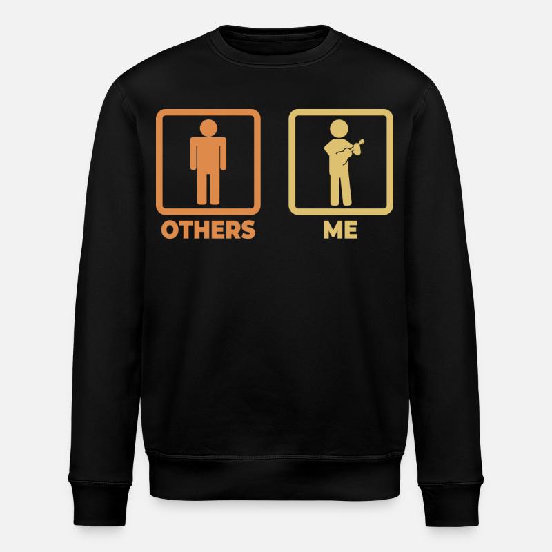Ich als Ukulele Spieler - Stanley/Stella Unisex Bio-Sweatshirt ROLLER - Schwarz