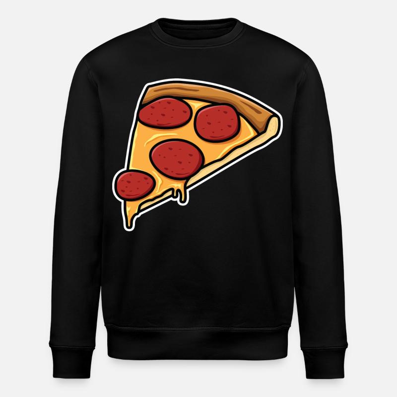 Tranche de pizza - Sweat bio ROLLER Stanley/Stella Unisexe - noir