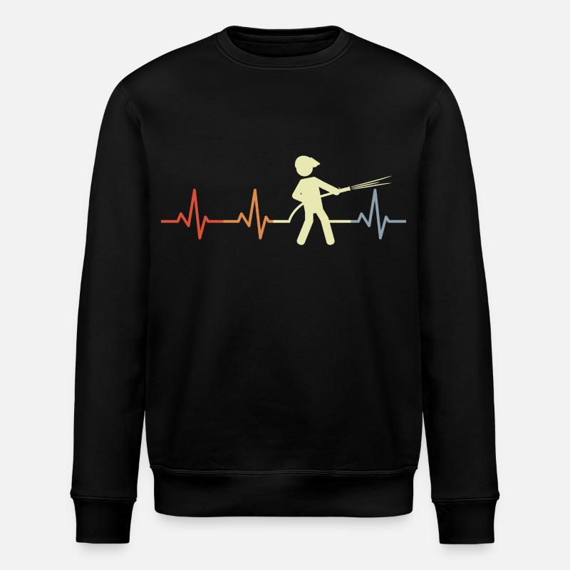 Fire brigade palpitations - Stanley/Stella ROLLER Unisex Organic Sweatshirt - black