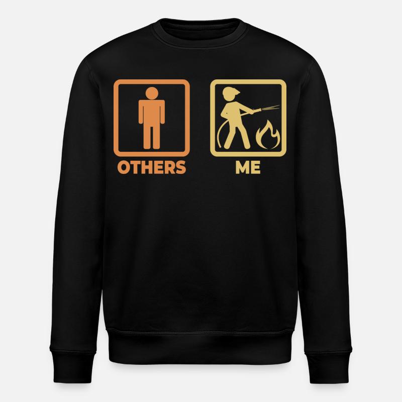 Figurines bâton de pompier - Sweat bio ROLLER Stanley/Stella Unisexe - noir