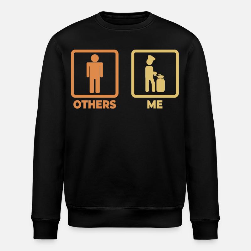 Koch Strichmännchen - Stanley/Stella Unisex Bio-Sweatshirt ROLLER - Schwarz