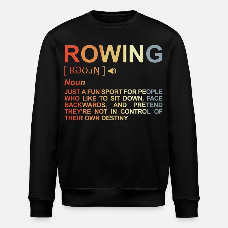 Rowing Term - Stanley/Stella ROLLER Unisex Organic Sweatshirt - black