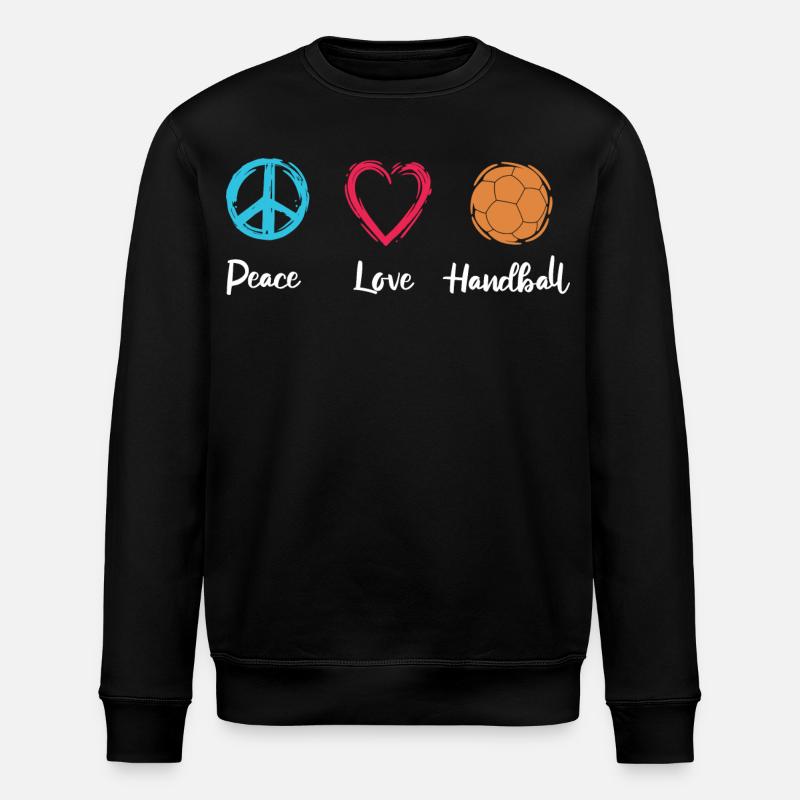 Paix Amour Handball - Sweat bio ROLLER Stanley/Stella Unisexe - noir