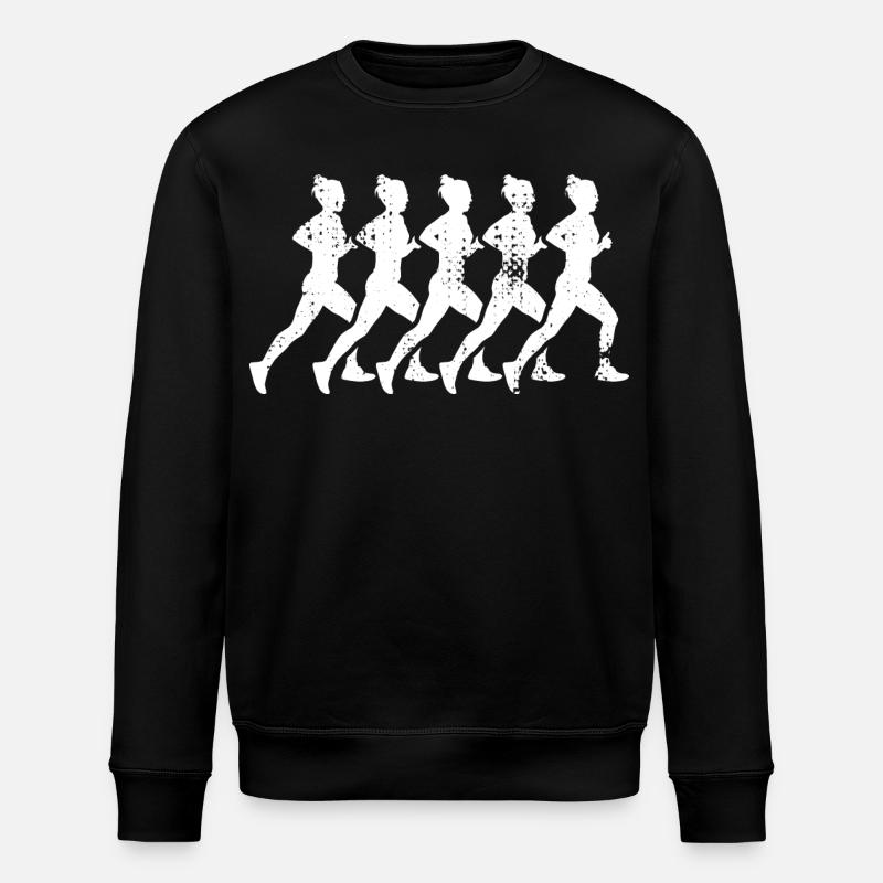 Laufende Mädchen - Stanley/Stella Unisex Bio-Sweatshirt ROLLER - Schwarz