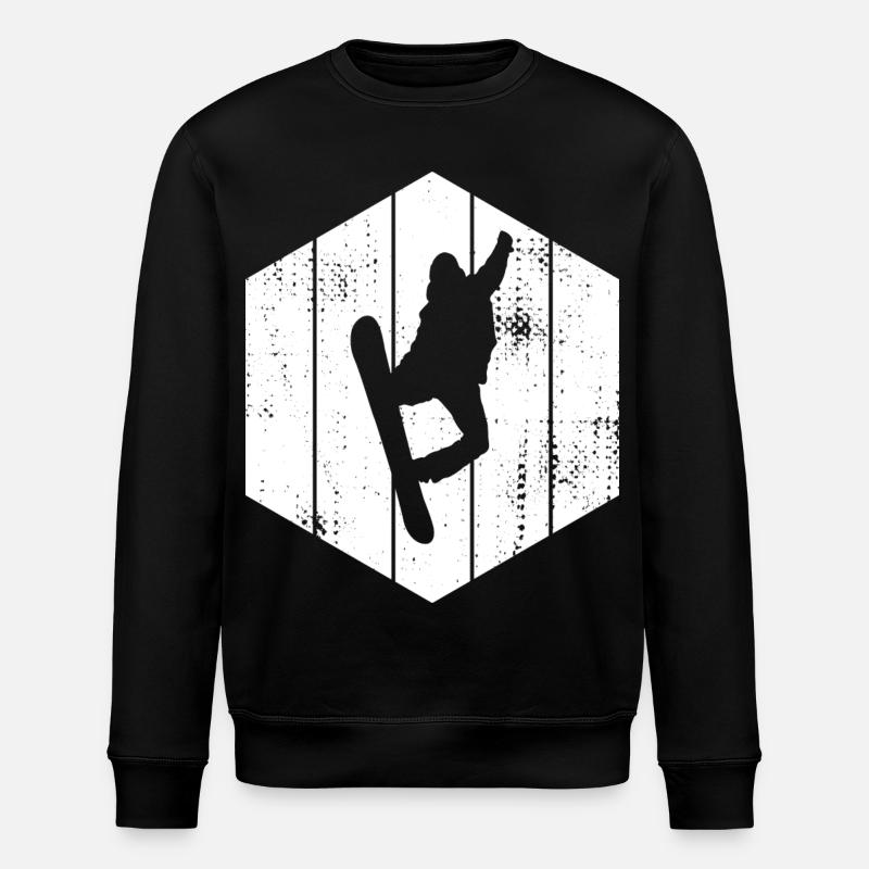 Dessin de snowboarder - Sweat bio ROLLER Stanley/Stella Unisexe - noir