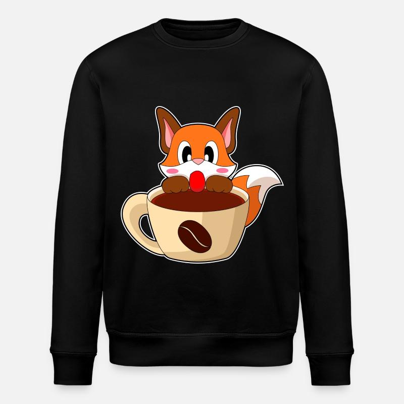 Tasse à café Fox - Sweat bio ROLLER Stanley/Stella Unisexe - noir