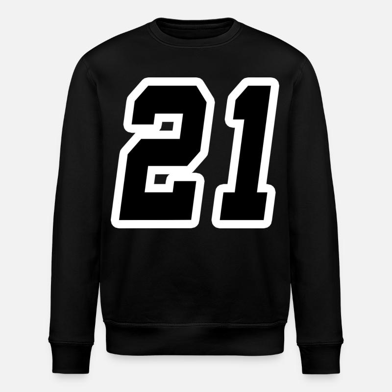Nummer einundzwanzig 21 - Stanley/Stella Unisex Bio-Sweatshirt ROLLER - Schwarz