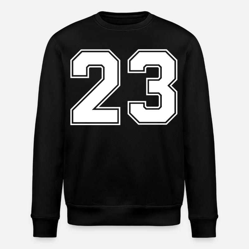 Nummer dreiundzwanzig 23 - Stanley/Stella Unisex Bio-Sweatshirt ROLLER - Schwarz