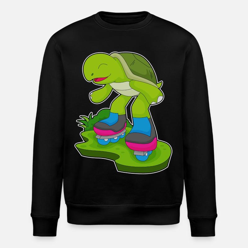 Turtle Inline skating Inline skates - Stanley/Stella ROLLER Unisex Organic Sweatshirt - black