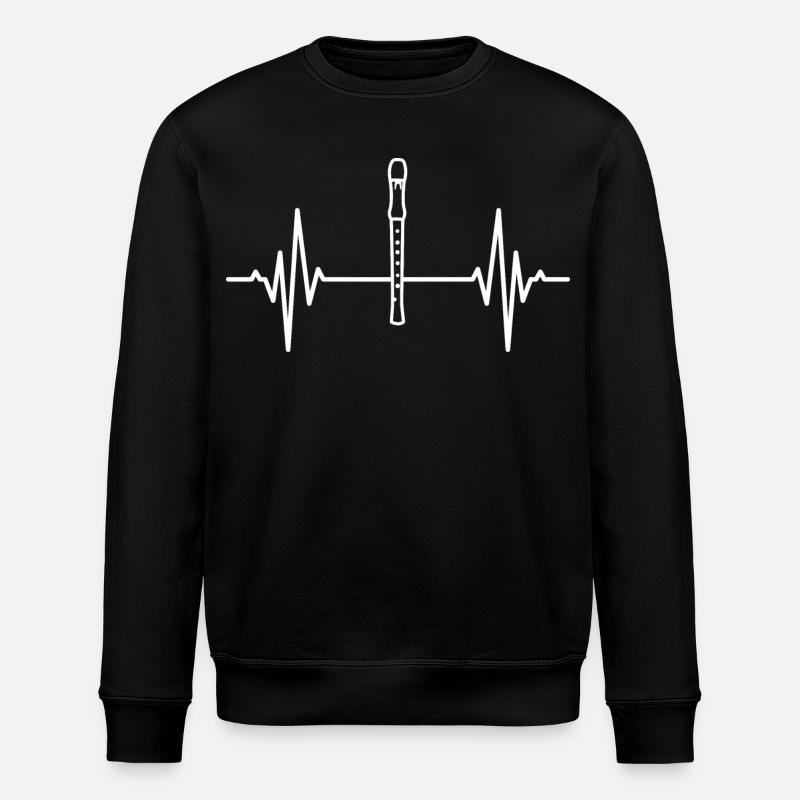 Flute palpitations - Stanley/Stella ROLLER Unisex Organic Sweatshirt - black