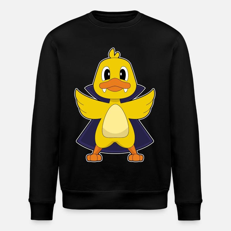 Ente Vampir - Stanley/Stella Unisex Bio-Sweatshirt ROLLER - Schwarz