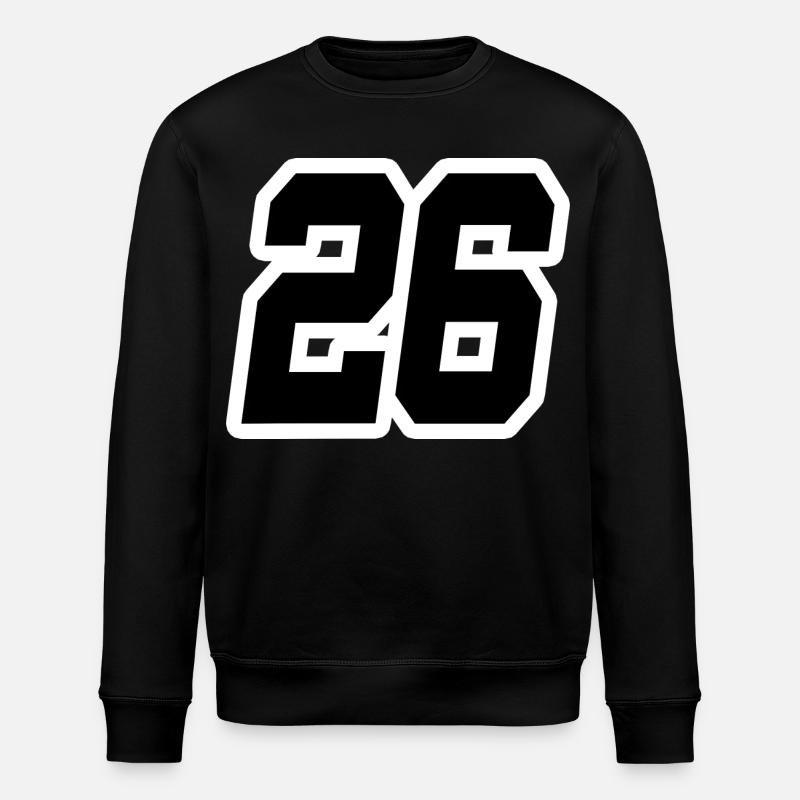 Nummer sechsundzwanzig 26 - Stanley/Stella Unisex Bio-Sweatshirt ROLLER - Schwarz