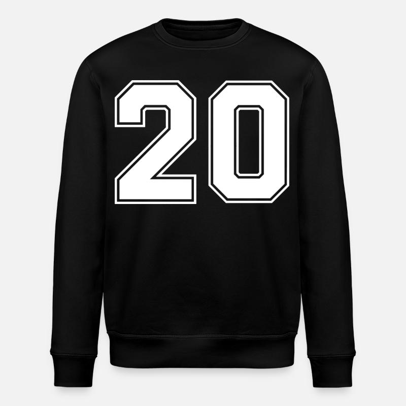 Nummer zwanzig 20 - Stanley/Stella Unisex Bio-Sweatshirt ROLLER - Schwarz