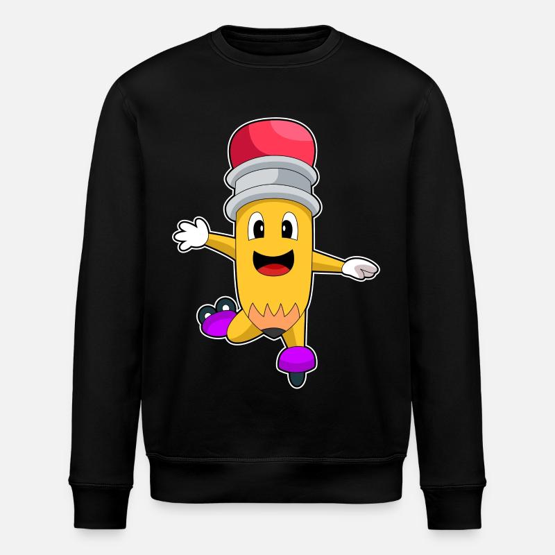 Bleistift Inline skating Inline skates - Stanley/Stella Unisex Bio-Sweatshirt ROLLER - Schwarz