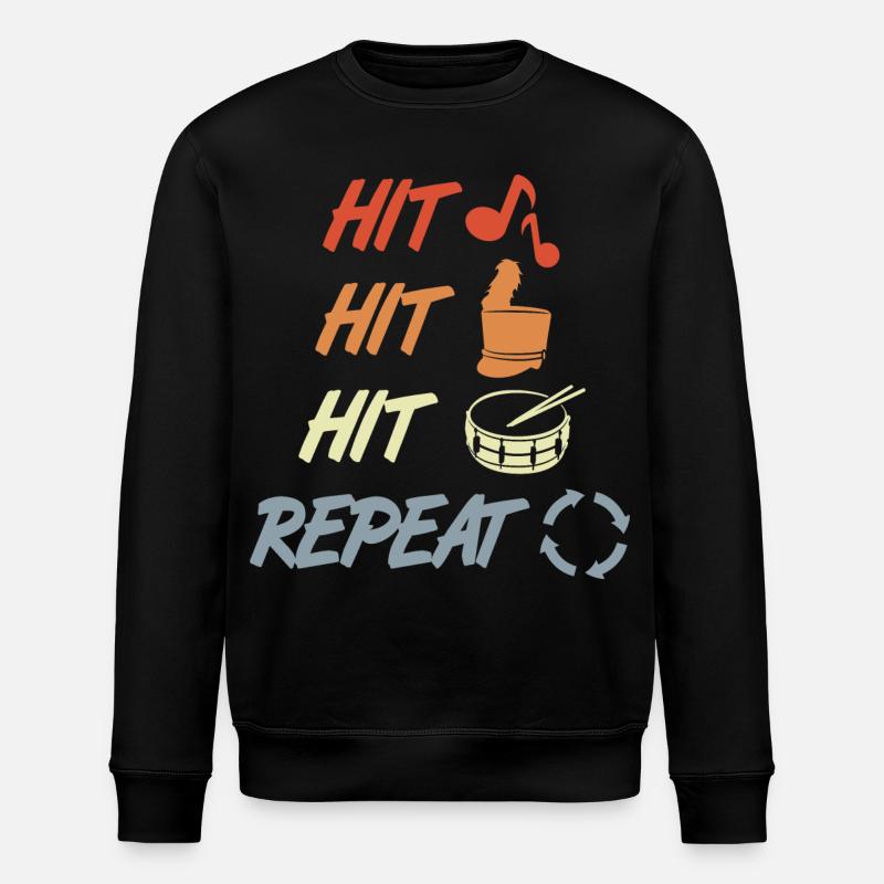 Battre et répéter - Sweat bio ROLLER Stanley/Stella Unisexe - noir