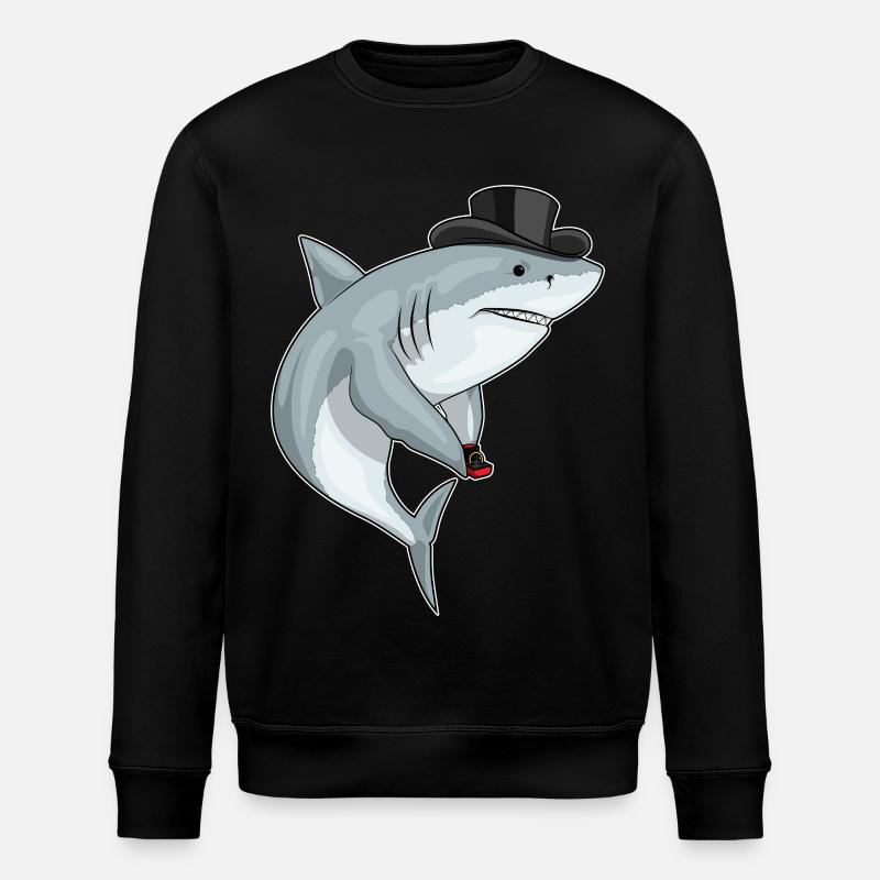 Hai Bräutigam Ehering Hochzeit - Stanley/Stella Unisex Bio-Sweatshirt ROLLER - Schwarz