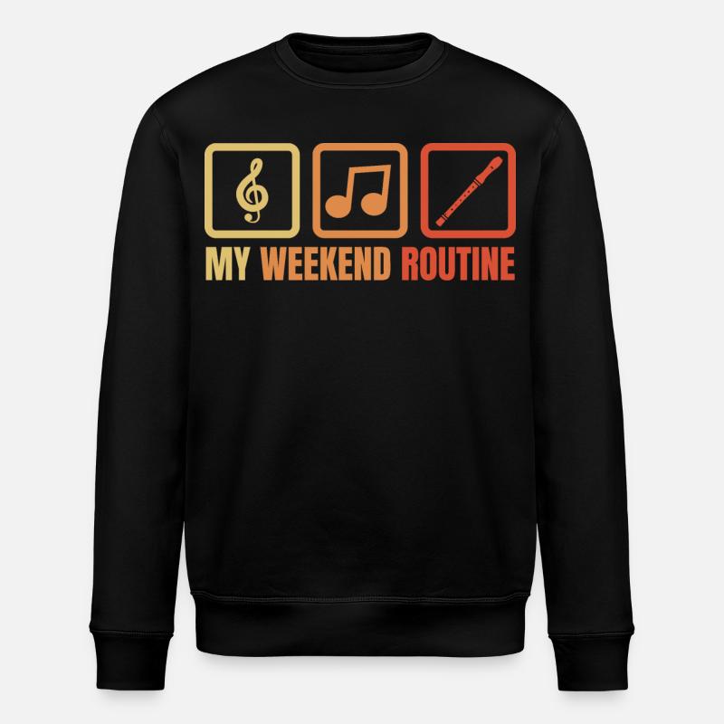 Flutists Weekend Program - Stanley/Stella ROLLER Unisex Organic Sweatshirt - black