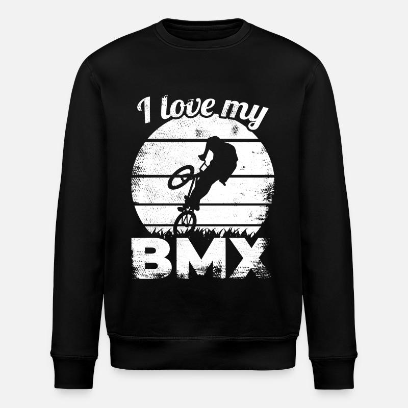 Dicton de pilote de BMX - Sweat bio ROLLER Stanley/Stella Unisexe - noir