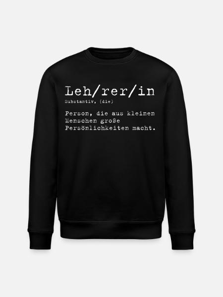 Lehrerin Definition - Stanley/Stella Unisex Bio-Sweatshirt ROLLER - Schwarz