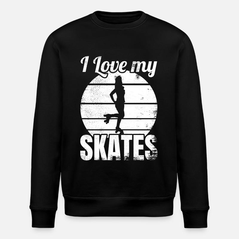 Amateur de patin à roulettes - Sweat bio ROLLER Stanley/Stella Unisexe - noir