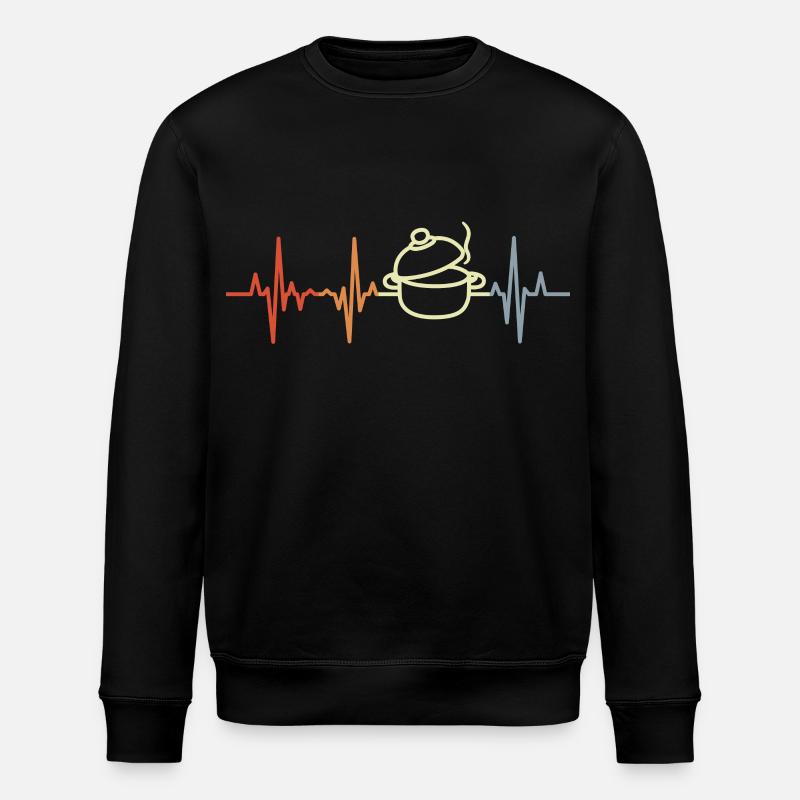 Palpitations cardiaques de la marmite - Sweat bio ROLLER Stanley/Stella Unisexe - noir