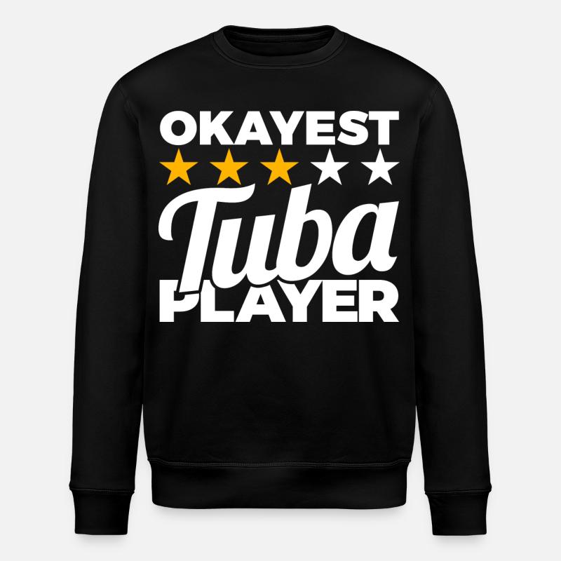 Average tuba player - Stanley/Stella ROLLER Unisex Organic Sweatshirt - black