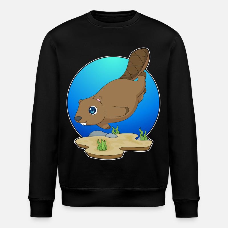 Beaver Diver Plongée - Sweat bio ROLLER Stanley/Stella Unisexe - noir