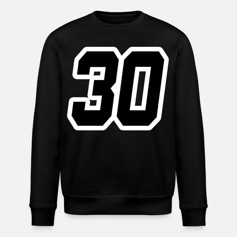 NUMMER DREISSIG 30 - Stanley/Stella Unisex Bio-Sweatshirt ROLLER - Schwarz