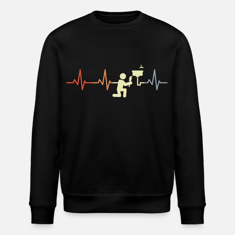 Klempner Pulslinie - Stanley/Stella Unisex Bio-Sweatshirt ROLLER - Schwarz