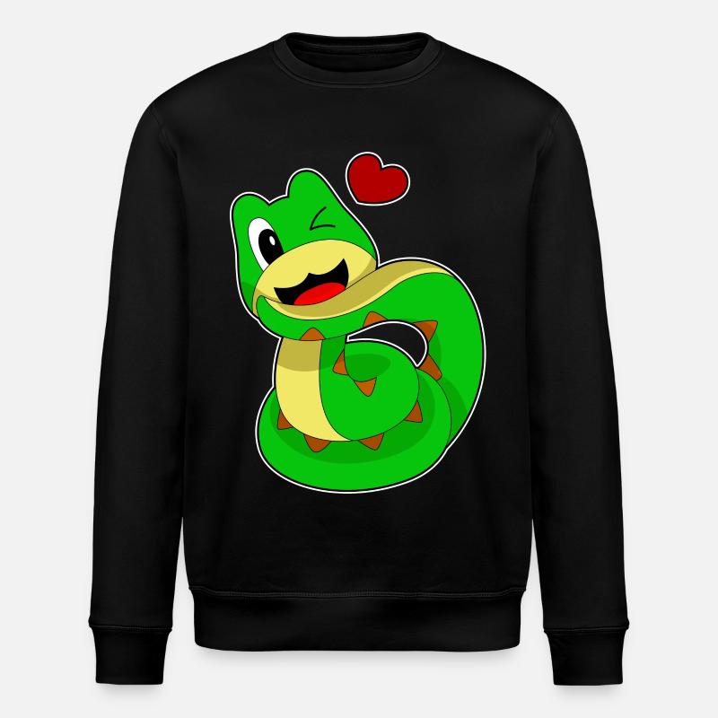 Cœur de serpent - Sweat bio ROLLER Stanley/Stella Unisexe - noir