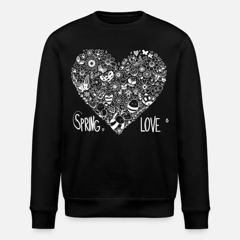 L’amour printanier - Sweat bio ROLLER Stanley/Stella Unisexe - noir