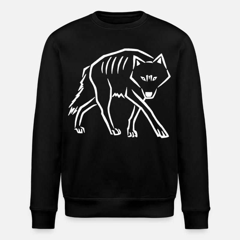 Steps Down (White) - Stanley/Stella ROLLER Unisex Organic Sweatshirt - black